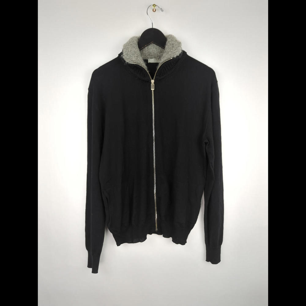 [SOLD] 2010 DIOR HOMME Men's Sz L Wool Alpaca Full Zip Sweater Italy